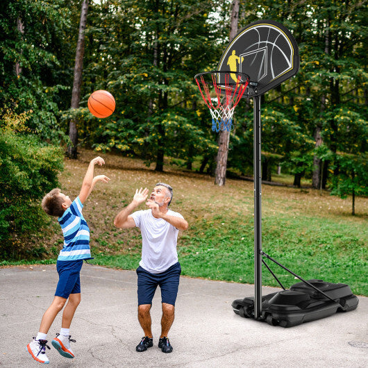 4.25-10 Feet Portable Adjustable Basketball Goal Hoop System W2B