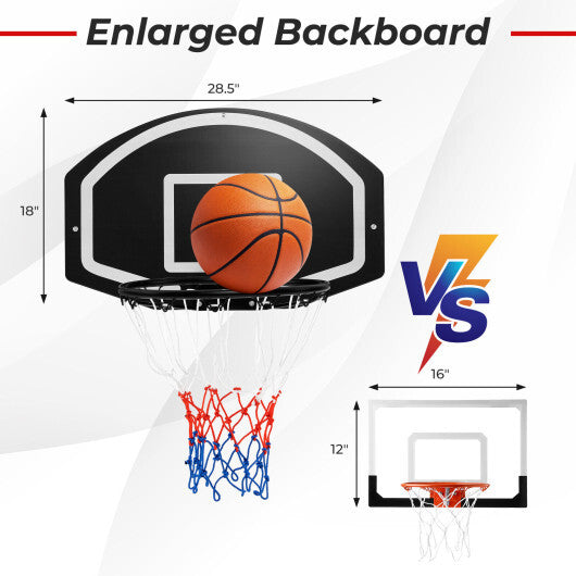 Wall Mounted Basketball Set for Kids Teens Adults W2B
