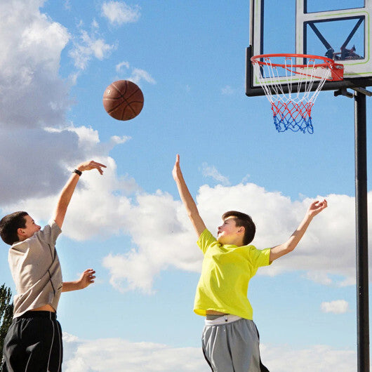 18 Inch Basketball Rim Goal Replacement with All Weather Net and Mounting Hardware-Black W2B