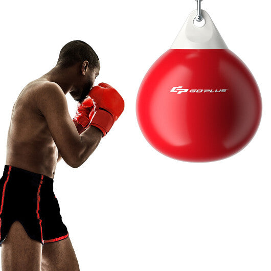 18 Inch 110 Pound Heavy Punching Water Aqua Bag with Adjustable Metal Chain-Black W2B