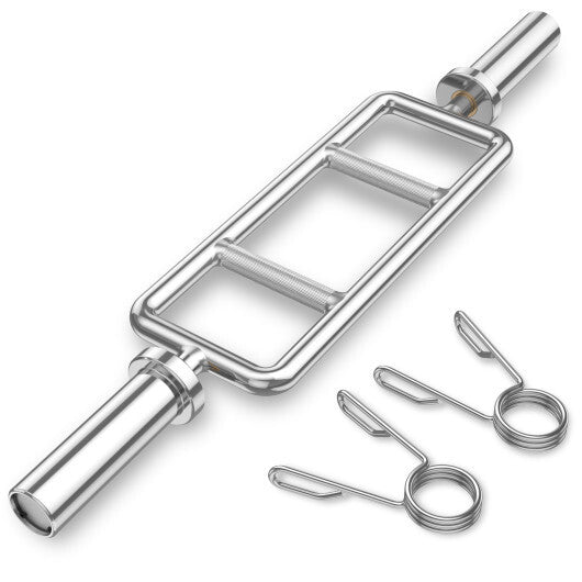 700 LBS Olympic Triceps Bar with Knurled Handles for Squats