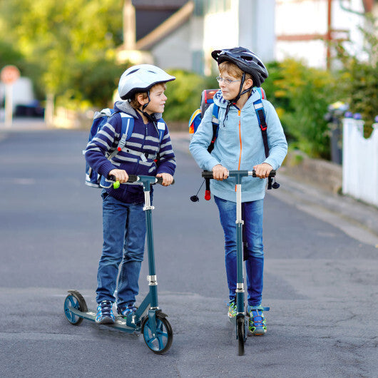 Folding Aluminum Alloy Scooter with 3 Adjustable Heights-Blue W2B