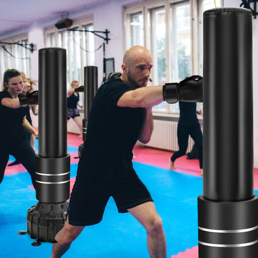 Freestanding Punching Bag 71 Inch Boxing Bag with 25 Suction Cups Gloves and Filling Base W2B