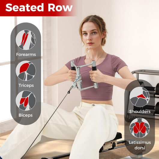 4-Piece Cable Machine Attachment Set for Home Gym W2B