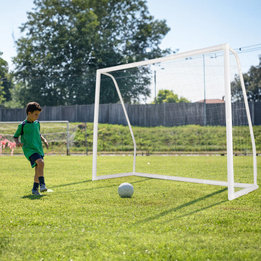 8' x 6' Soccer Goal with Ground Stakes and Soccer Cones W2B