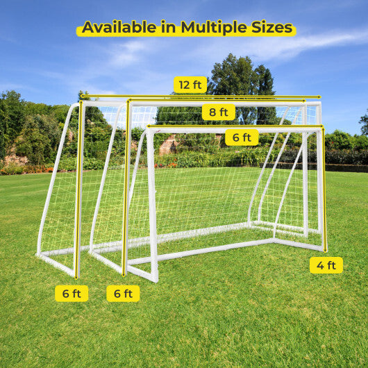 8' x 6' Soccer Goal with Ground Stakes and Soccer Cones W2B