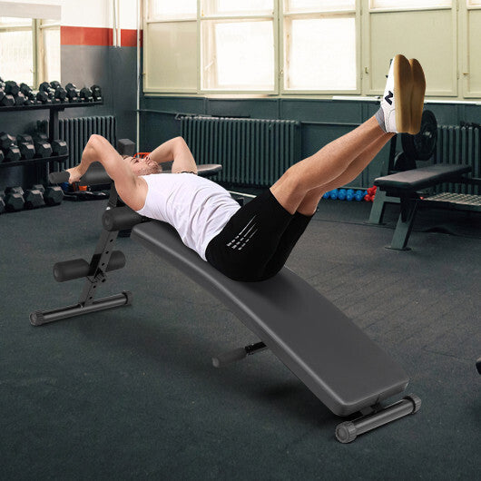 Adjustable Decline Sit Up Bench for Exercise W2B
