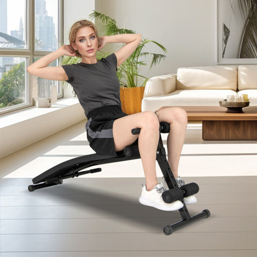 Adjustable Decline Sit Up Bench for Exercise W2B