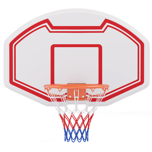 Large Wall Mounted Basketball Hoop with Shatter-proof Backboard W2B