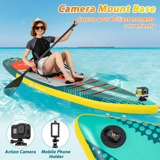 11 Feet Inflatable Stand Up Paddle Board with Kayak Seat for Adults-L W2B