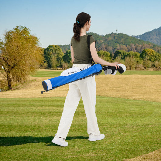 Golf Stand Bag Lightweight Golf Bag for The Driving Range-White W2B