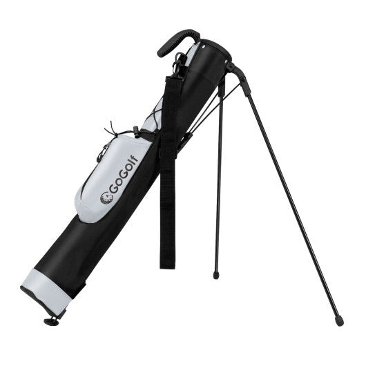 Golf Stand Bag Lightweight Golf Bag for The Driving Range-White W2B