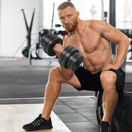 Adjustable Dumbbells 66 LBS Free Weights with Connectors for Home Gym Fitness Workout