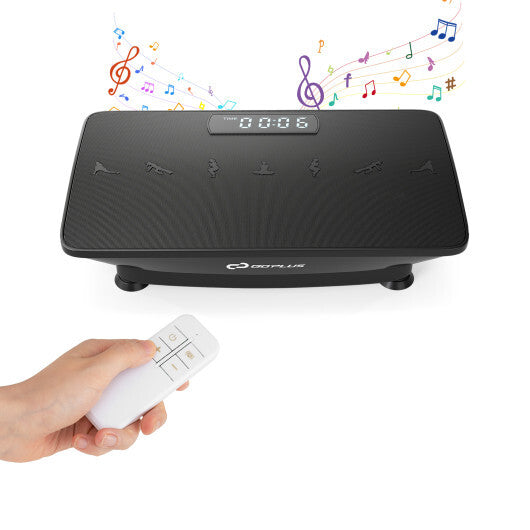 Vibration Plate Exercise Machine with Gravity Sensor for Home-Black