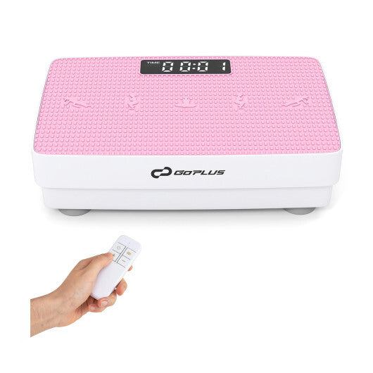 Vibration Plate Exercise Machine with Gravity Sensor and Remote Control for Home Gym-Gray