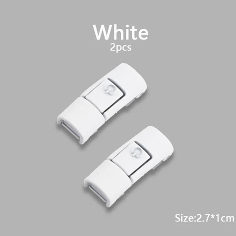 New Colorful Shoelaces Press buckle Metal Shoelace Clip Press Lock Kids Adult Shoes Accessories AF1 Sneaker Kits Metal Laces Tip LadyShow.Store