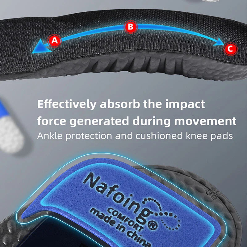 1 Pair Sports Insoles Elastic Running Insole For Shoes Arch Support Insole Absorption Deodorant Breathable Insoles LadyShow.Store