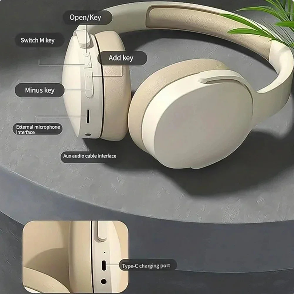 NNEOBA Bluetooth Wireless Headphone Khaki NNEOBA