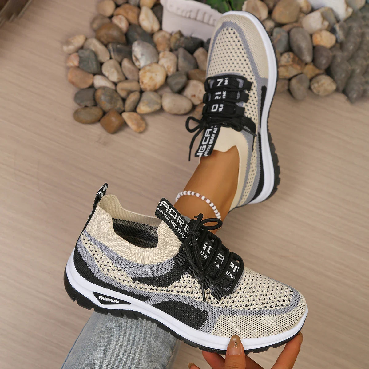 Women's shoes summer 2026 casual sneaker new style two-color single shoes, versatile, casual and fashionable work shoes LadyShow.Store