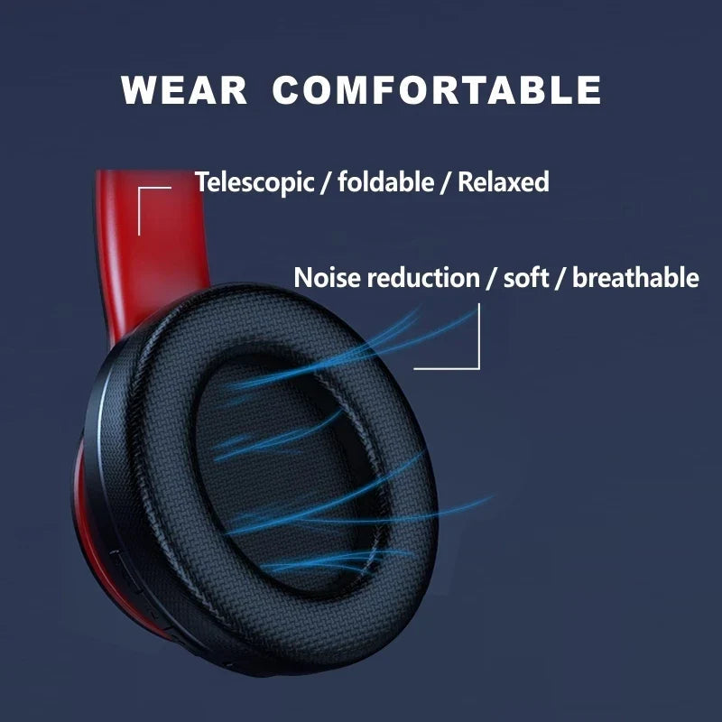 NNEOBA Over-Ear Foldable Wireless Headphone Black NNEOBA