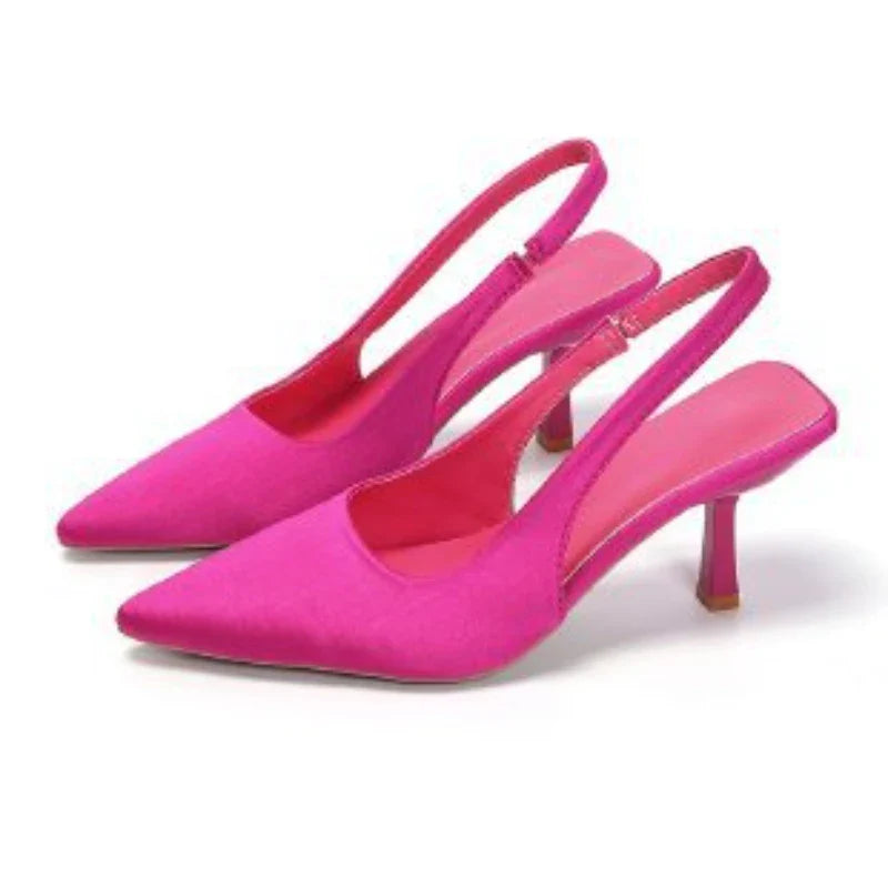 2024 New Sexy Women High Heels Luxury Pointed Toe Women's Pumps Fashion Shallow Sandals Stiletto Heels Women Party Wedding Shoes Pi-Mart