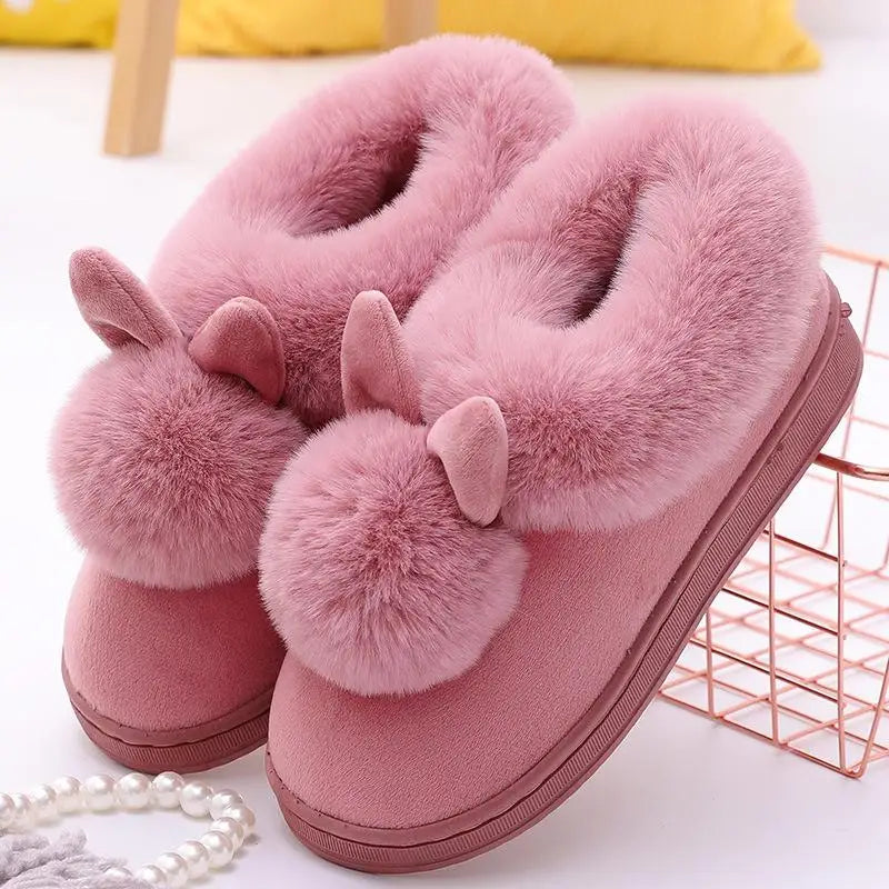 Fluffy Women's Slippers Flats Luxury Designer Woman Shoes Casual Ankle Boots Female Winter Indoor Elegant Fuzzy Fur Slides Soft LadyShow.Store