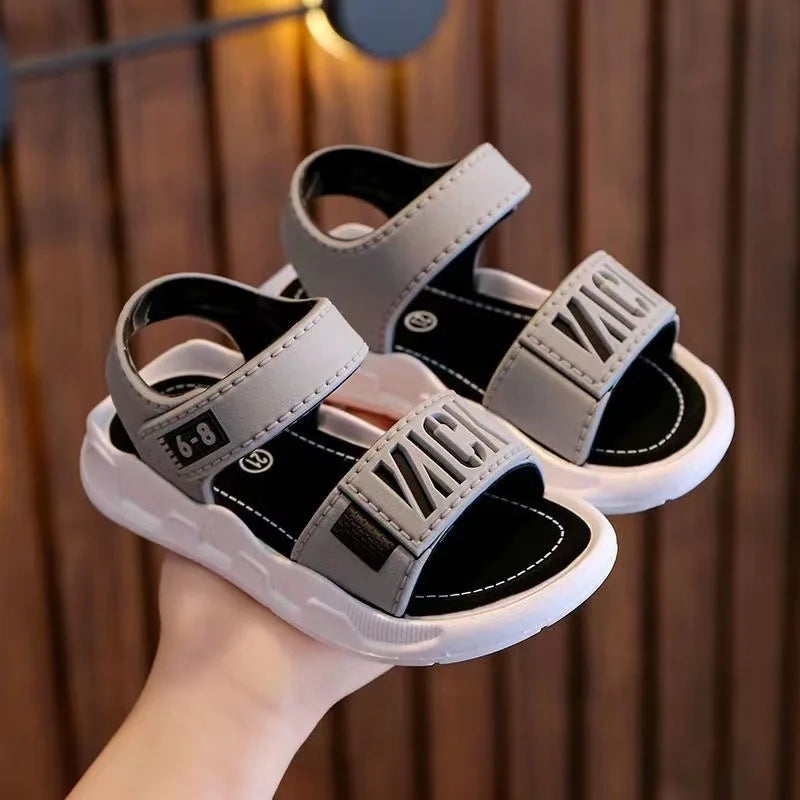Summer Baby Sandals Solid Color Baby Boy Sandals Soft Sole Anti-slip Boys Girls Sandals Toddler Baby Shoes Beach 2-12 Years LadyShow.Store