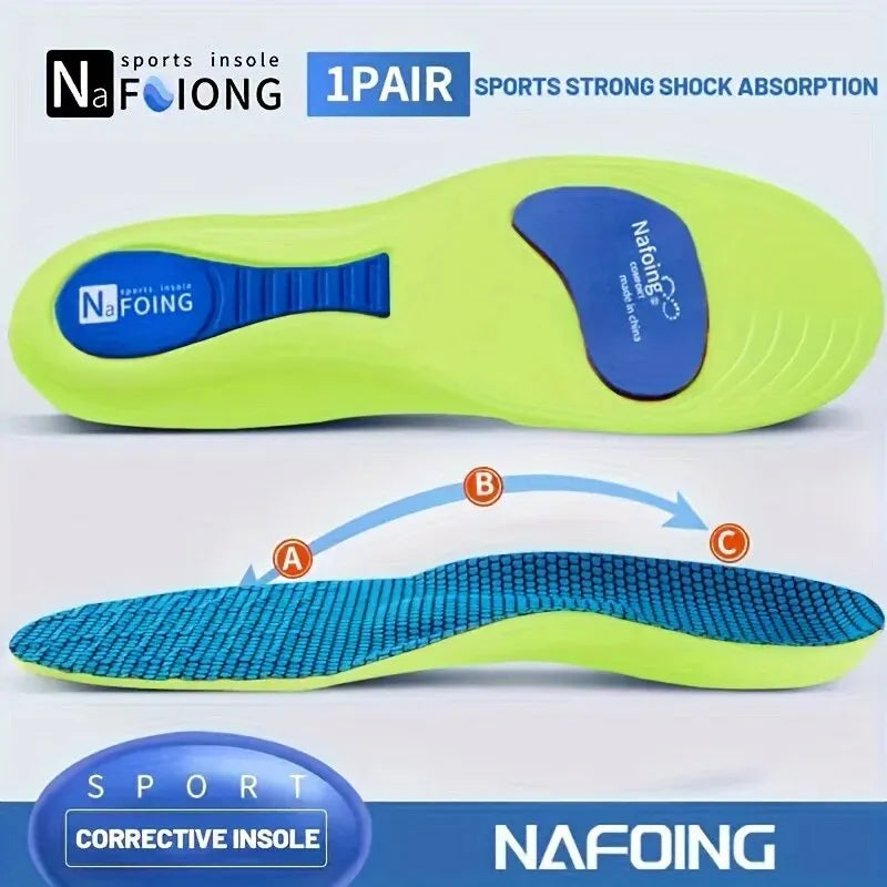 1 Pair New Sports Elasticity Insoles Elasticity Shock Absorption Breathable Running Insoles LadyShow.Store