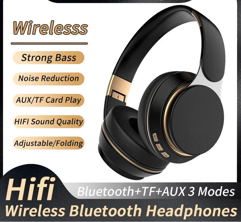 NNEOBA Wireless Bluetooth Headphone Black NNEOBA
