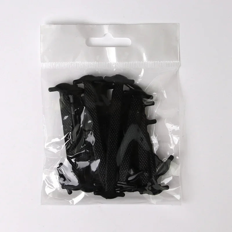 16pcs Lazy Shoelace Silicone Quick Lace Elastic Women Men No Tie Kids Adult Sneakers Lacing Shoelace Buckle Shoes Accessories LadyShow.Store