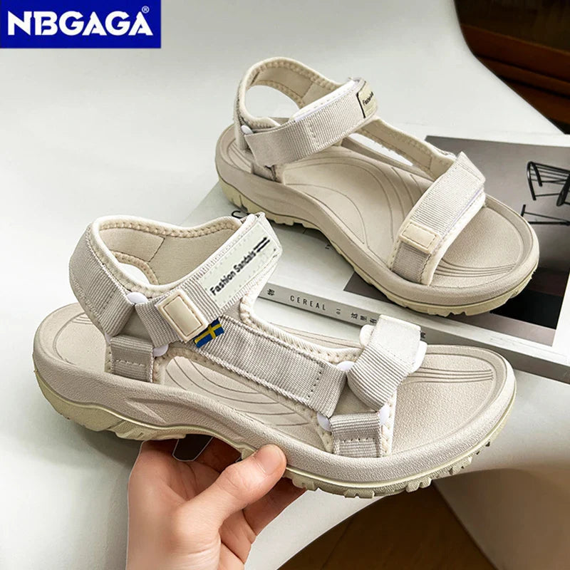 Classic Summer Flat Women's Sandals Simple Beach Sandals Outdoor Casual Sport Sandals Shoes LadyShow.Store