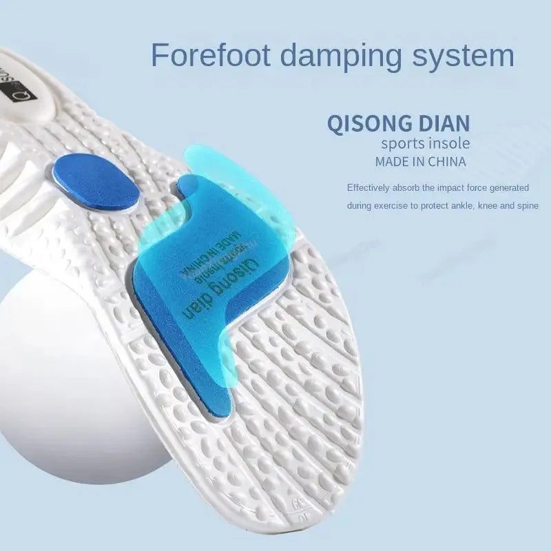 Sport Insoles for Feet Soft Shock Absorption Inserts Template Orthopedic Plantar Fasciitis Insole for Shoes Man Women Shoe Sole LadyShow.Store
