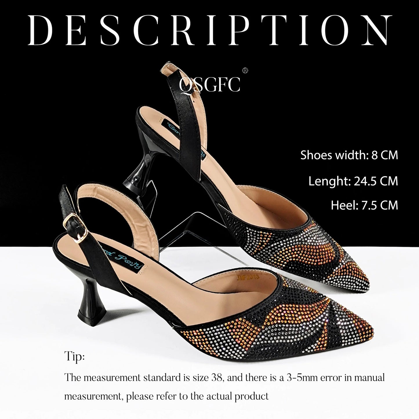Festive Elegance:High Quality Women's Pumps Fashion Design For Nigeria Wedding Party Ladies Shoes Spot Goods Pi-Mart