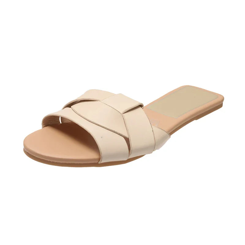 New Summer Designer Women'S Solid Color Fashion Slippers Zapatos De Mujer Women'S Shoes Slippers Women Slippers Women Shoes LadyShow.Store