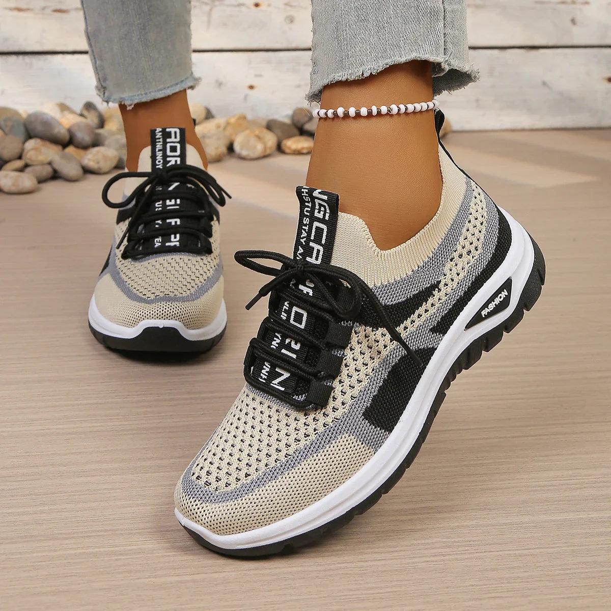 Women's shoes summer 2026 casual sneaker new style two-color single shoes, versatile, casual and fashionable work shoes LadyShow.Store