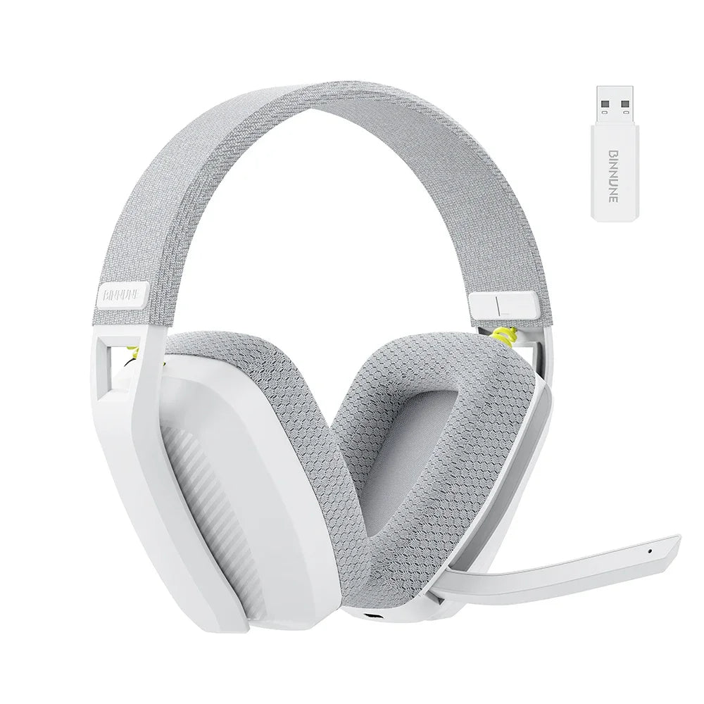 NNEOBA Wireless Gaming Headset with Mic White NNEOBA