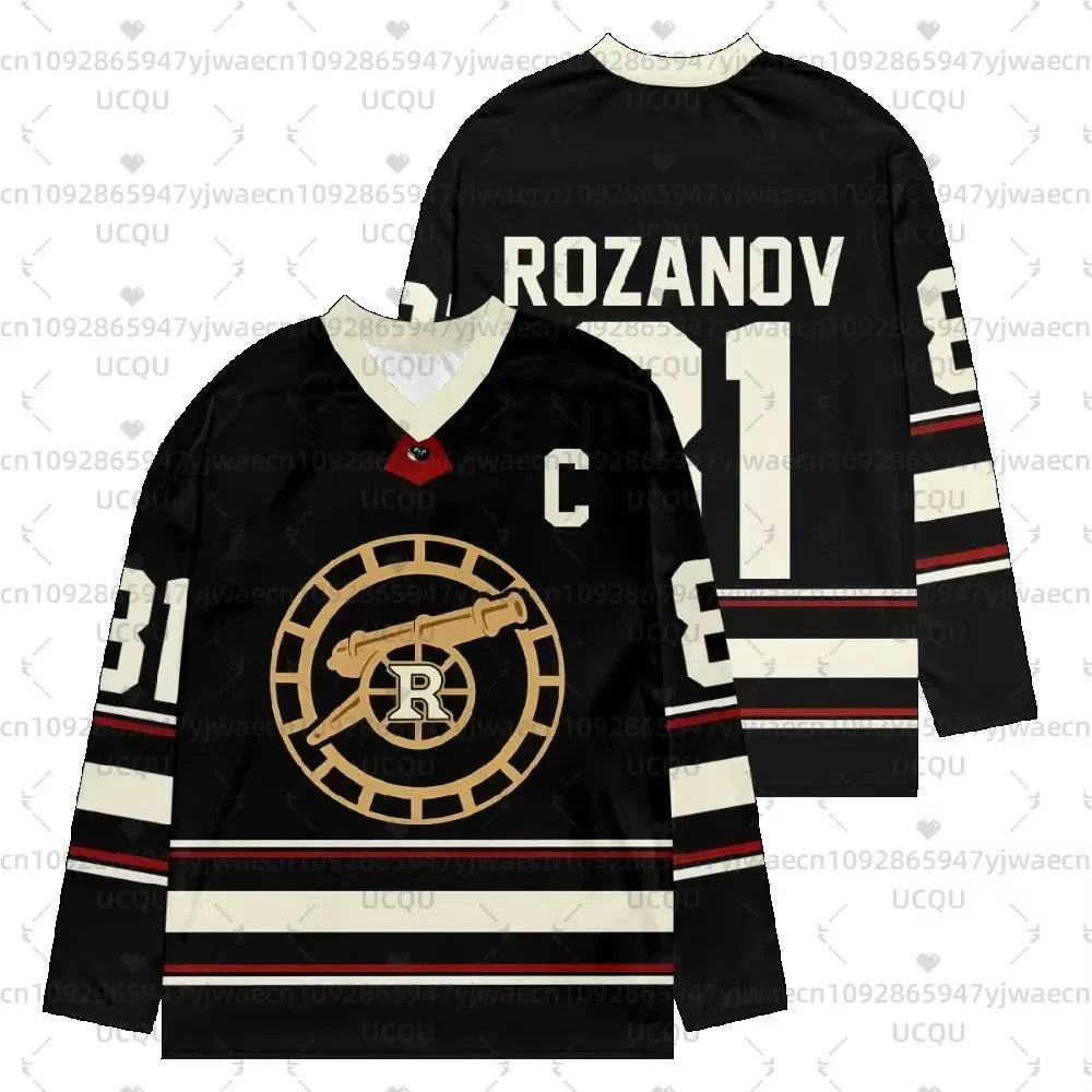 2026 mens New Heated Rivalry Hockey Jersey Long Sleeves Tee Men's Women Rozanov HOLLANDER v-neck T-shirt Unisex Tops Pullovers Pi-Mart