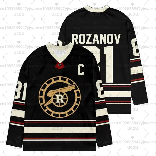 2026 mens New Heated Rivalry Hockey Jersey Long Sleeves Tee Men's Women Rozanov HOLLANDER v-neck T-shirt Unisex Tops Pullovers Pi-Mart