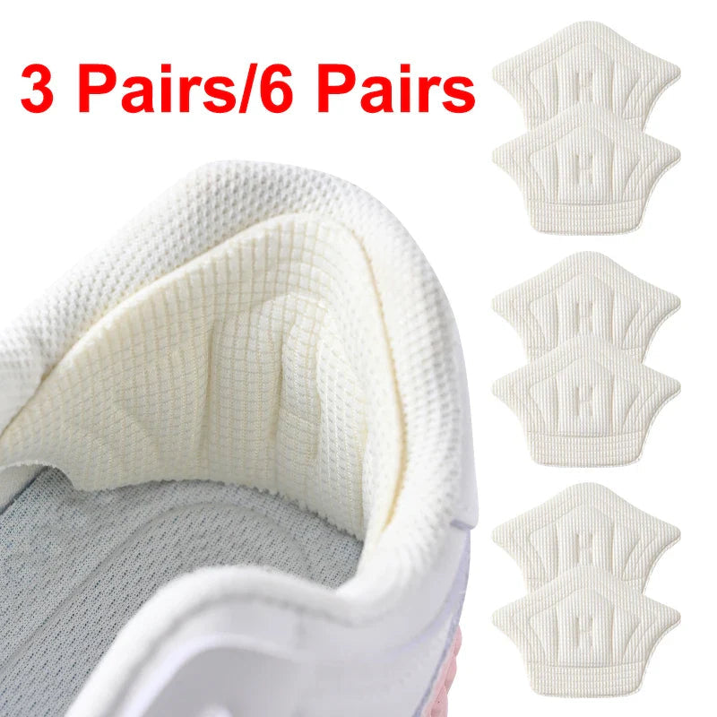 3pairs/6pairs Insoles Patch Heel Pads for Sport Shoes Back Sticker Adjustable Size Antiwear Feet Pad Cushion Insert Insole LadyShow.Store