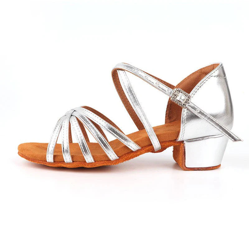 CLYFAN Children Dance Shoes for Girls Ballroom Latin shoes Ladies Modern Tango Dancing Women Latin Shoes Salsa Sandals LadyShow.Store