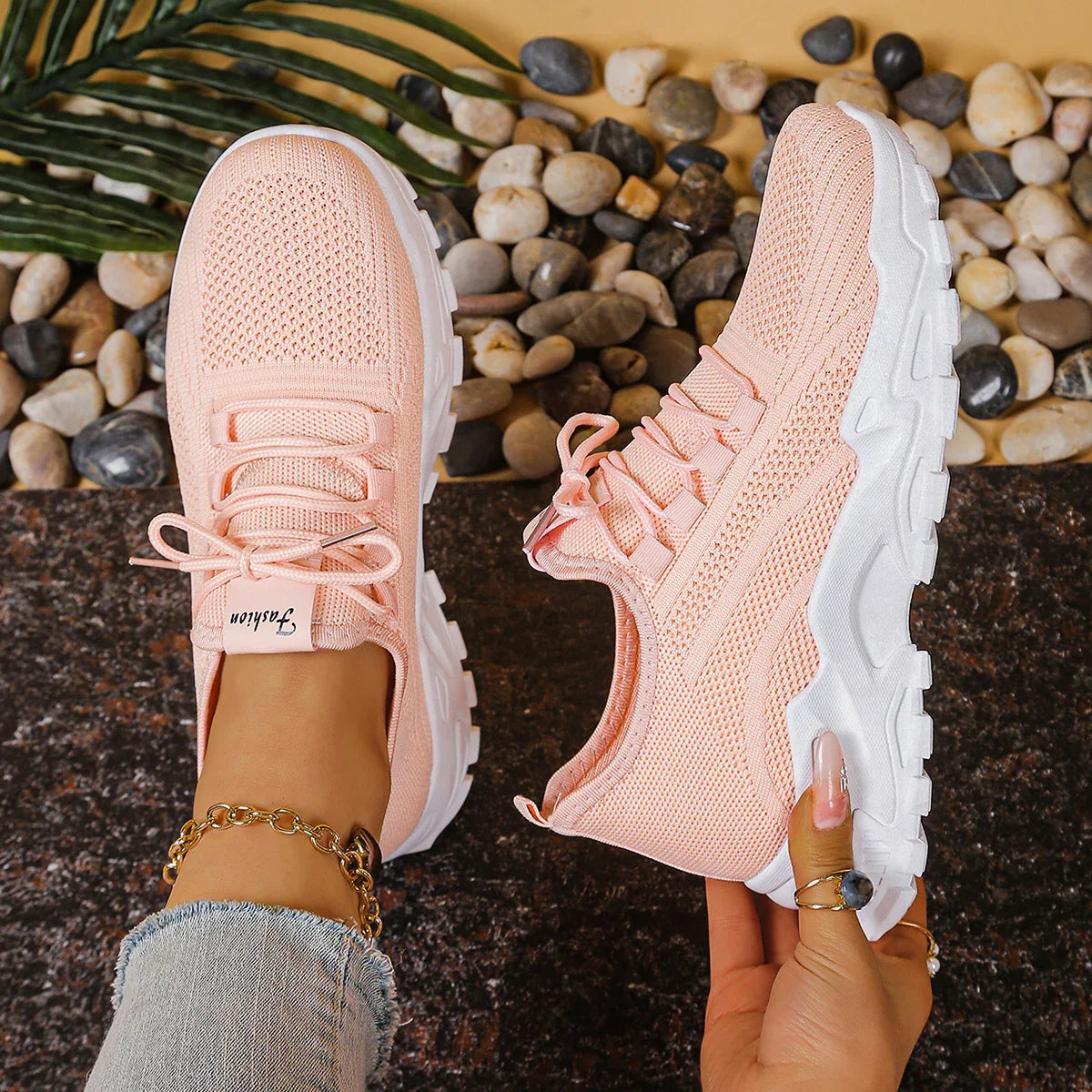 Women's shoes, women's sports shoes 2025 Women's shoes Breathable single-mesh dad shoes Women's casual and versatile sports shoe LadyShow.Store