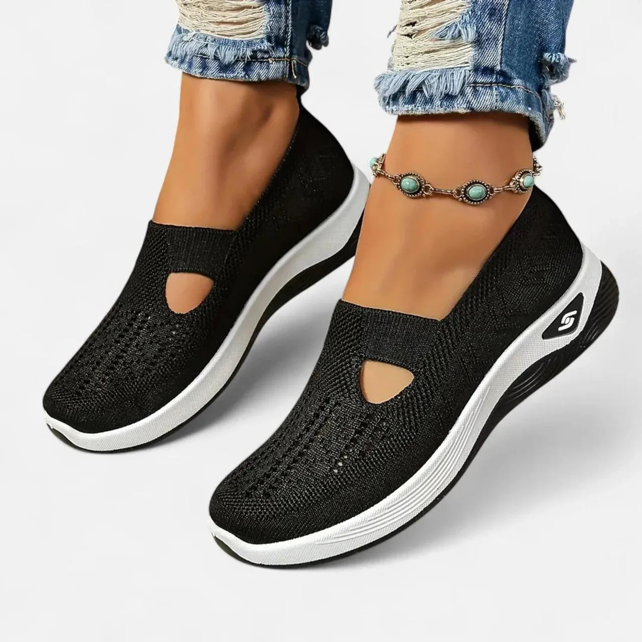 Spring Breathable Mesh Flats Shoes for Women Comfortable Slip on Casual Shoes Woman Lightweight Soft Bottom Loafers LadyShow.Store