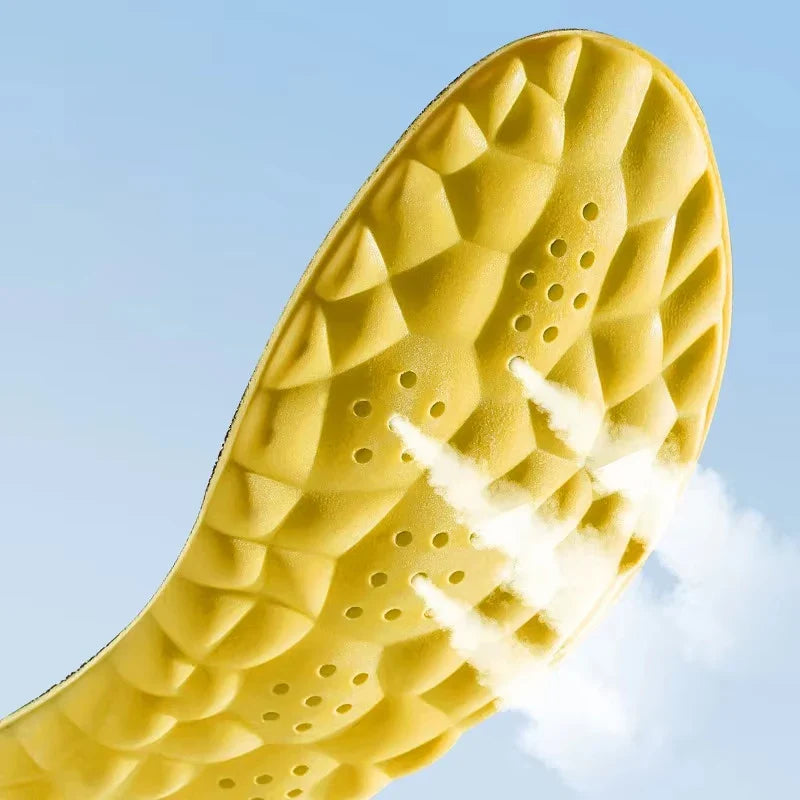 4D Cloud Technology Sports Insoles for Shoes PU Sole Soft Breathable Shock Absorption Cushion Running Orthopedic Care Insoles LadyShow.Store