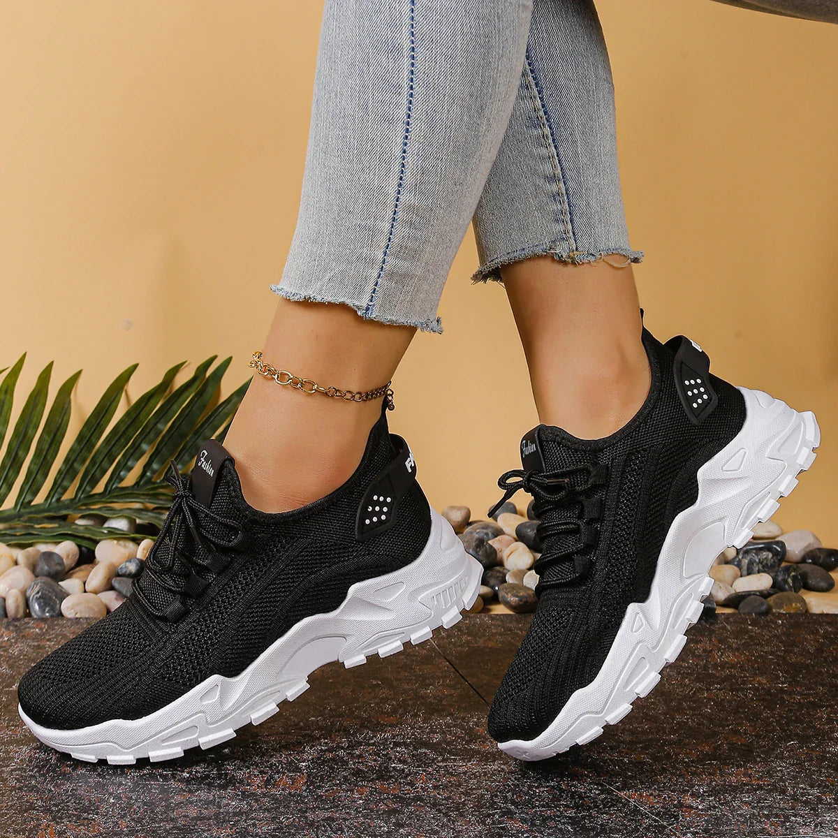 Women's shoes, women's sports shoes 2025 Women's shoes Breathable single-mesh dad shoes Women's casual and versatile sports shoe LadyShow.Store