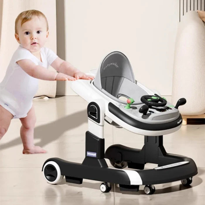 5 in 1 Baby Infant Walker Anti-Rollover Walker with Learning Toy for Infants anti-rollover Multifunctional Without Battery Pi-Mart
