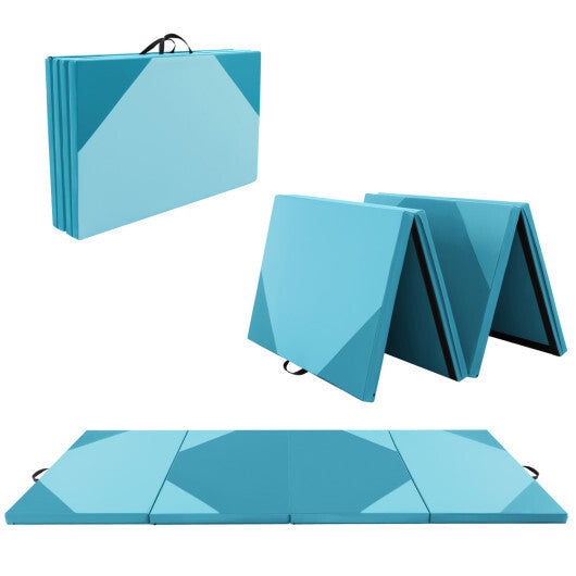 Heavy-Duty Folding Exercise Mat Gym Mat for Gymnastics W2B