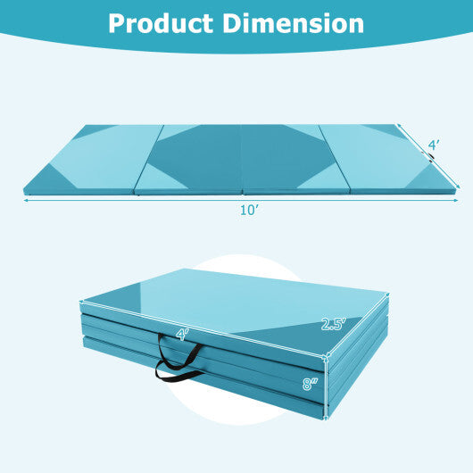 Heavy-Duty Folding Exercise Mat Gym Mat for Gymnastics W2B