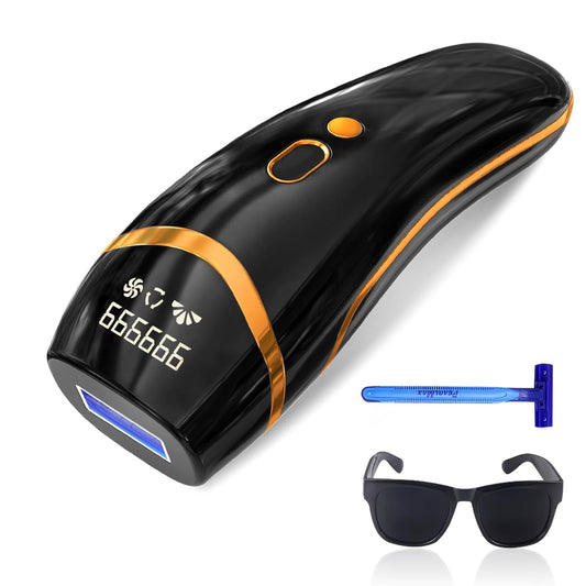 Laser Hair Removal, IPL Hair Removal Permanent for Women and Men, Hair Removal Device 999999 Flashes at-Home for Facial Legs Arms Whole Body Treatment W2B
