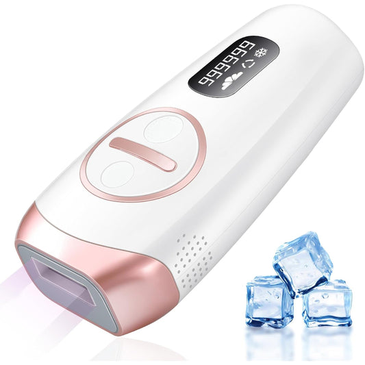 Laser Hair Removal for Women and Men, IPL Hair Removal 999,999 Flashes Permanent Hair Removal Device for Facial Facial Legs Arms Bikini Line Whole Body Use at-Home W2B