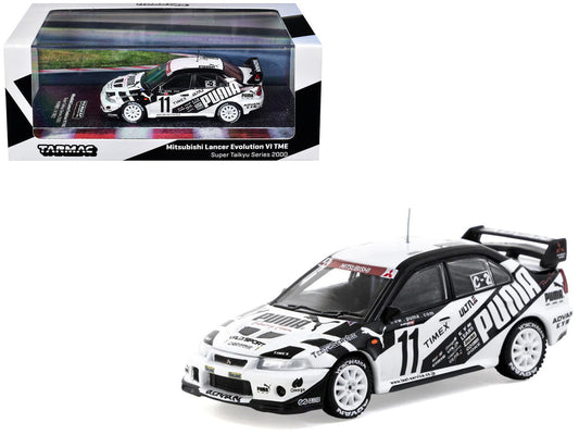 Mitsubishi Lancer Evolution VI TME RHD (Right Hand Drive) #11 Akihiko Nakaya - Takayuki Kinoshita "Puma - Super Taikyu Series" (2000) "Hobby64" Series 1/64 Diecast Model Car by Tarmac Works Tarmac Works